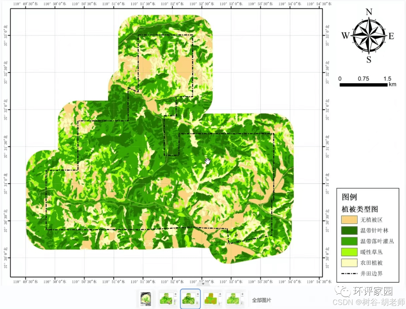 用ArcGIS制作符合环评要求的植被类型图