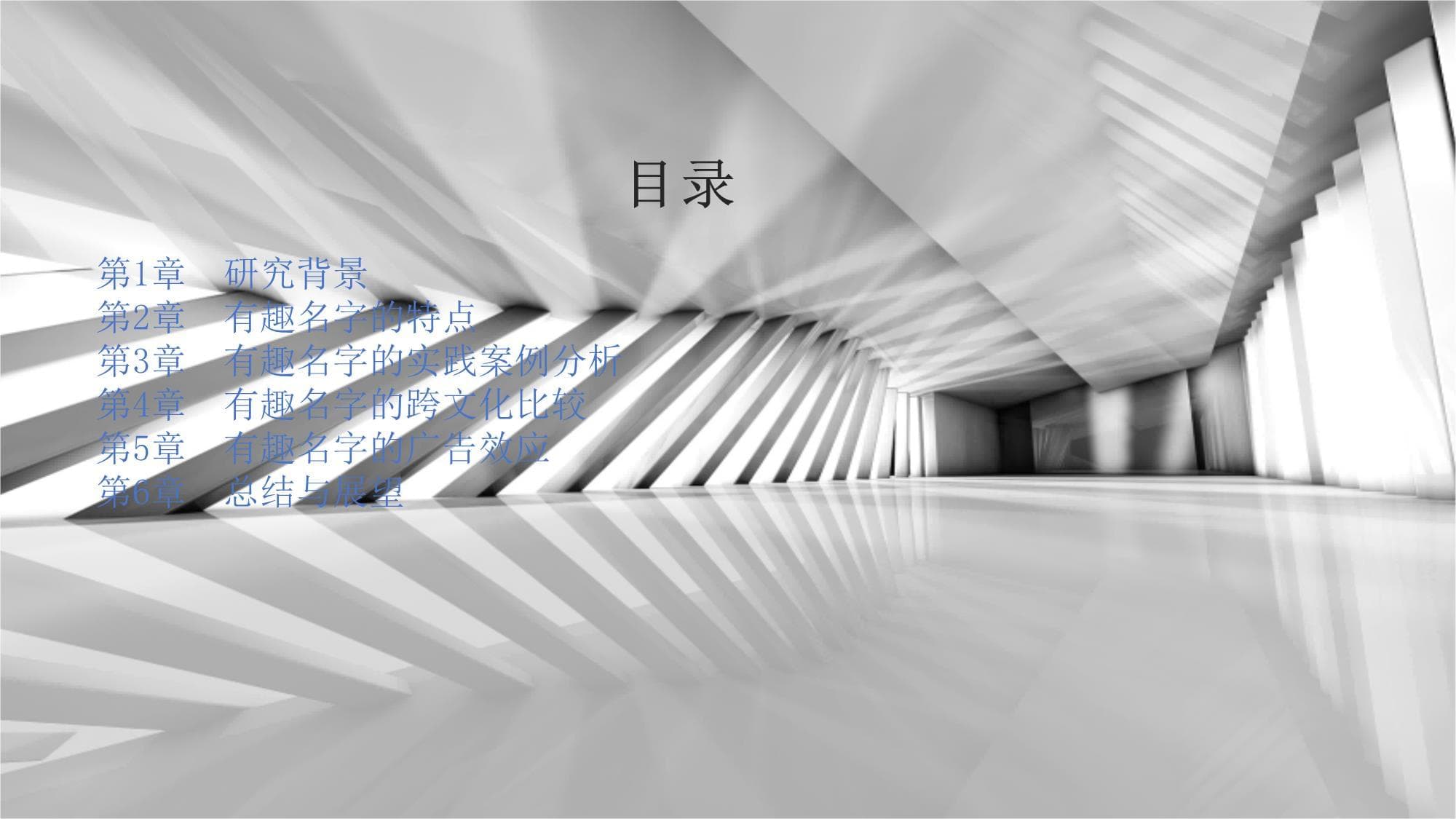 有趣的名字研究报告总结