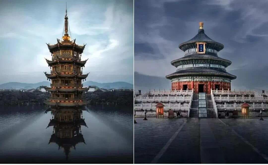 拍身边建筑，用对称构图，一不小心美成大片！