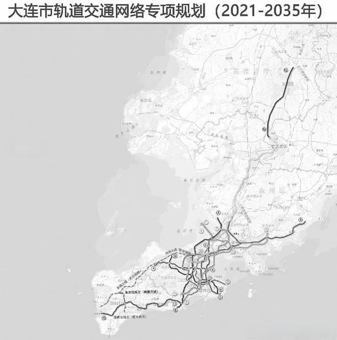 大连发布2021-2035年轨道交通规划：新增7、16号线，优化区域交通布局