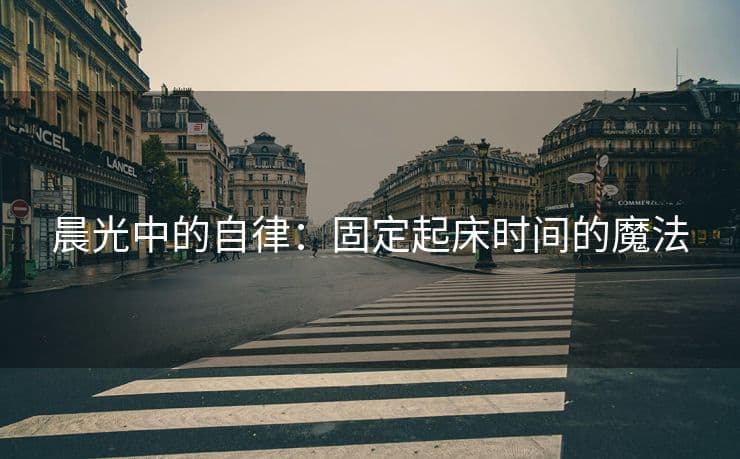 晨光中的自律：固定起床时间的魔法