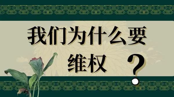 当知识产权受到侵犯，我们为什么要维权？