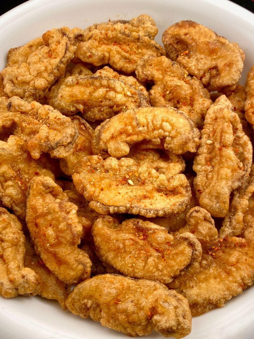脆炸香菇，外酥里嫩