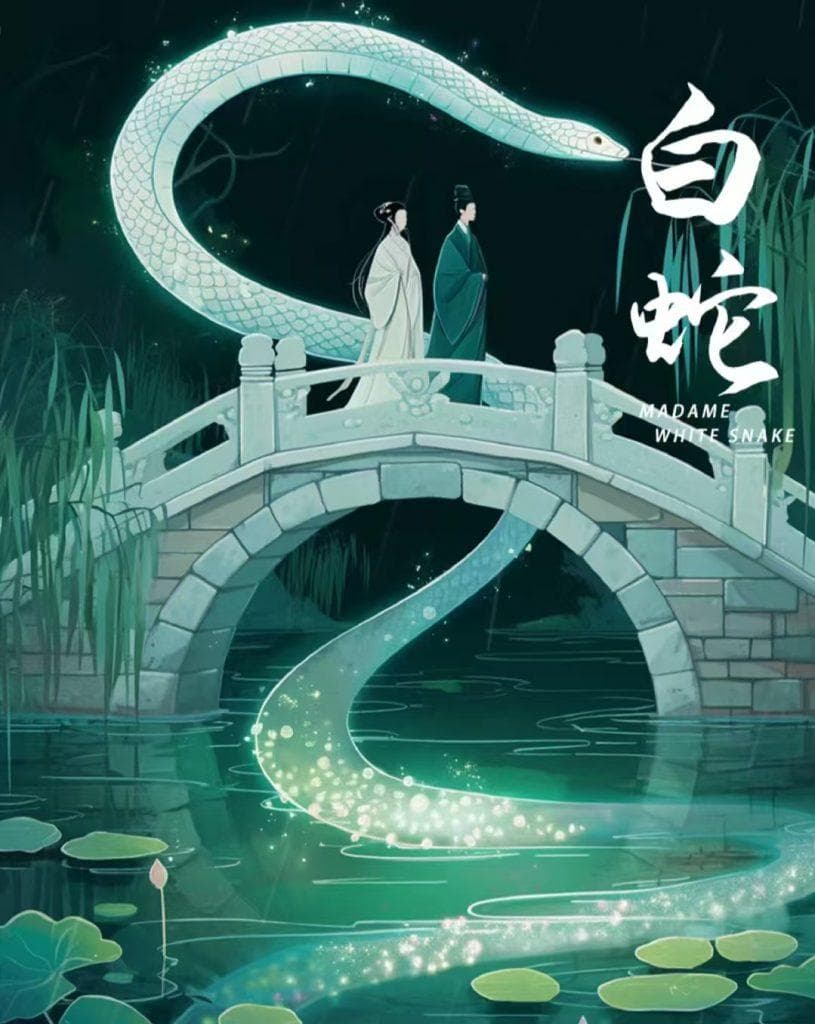 千年白蛇报恩恋，许仙情牵西湖边–白蛇传