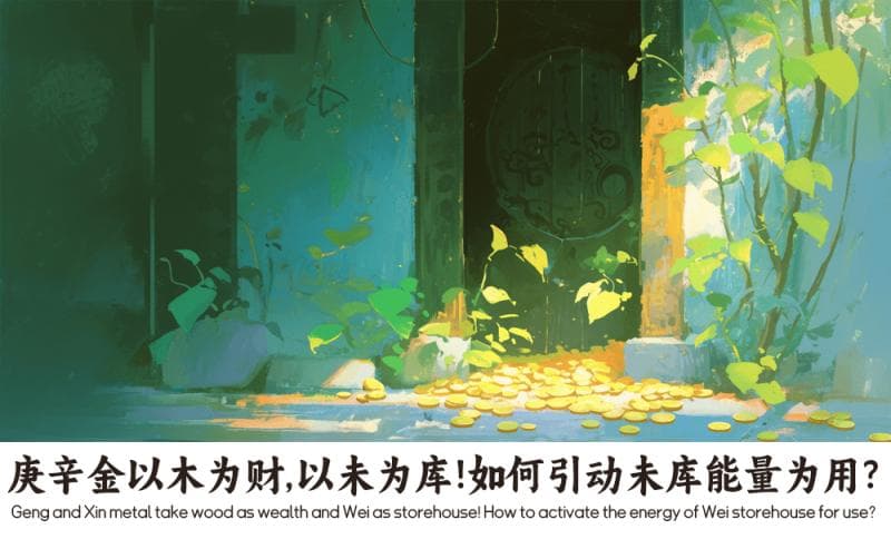 庚辛金以木为财，以未为库!如何引动未库能量为用？