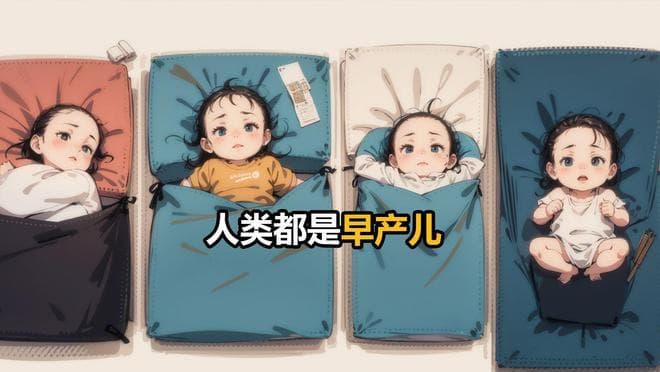 人类均是早产儿？科学家：原本21个月才足月，自然选择让人类早产