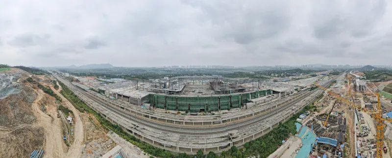 长沙高铁西站内部开始装修，将5小时可通达厦门、西安等9大城市
