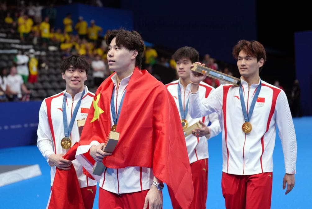 巴黎奥运会：中国男子混接打破美国队垄断纪实