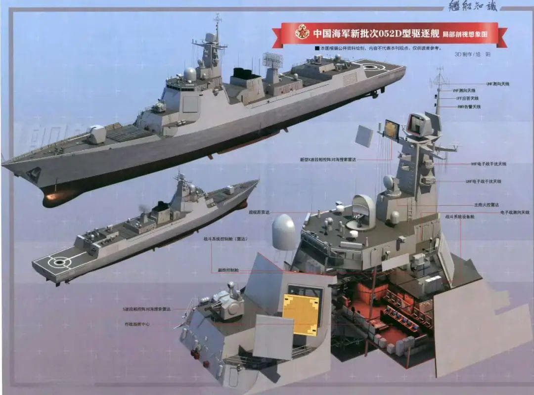 052D潜力殆尽、058火力全开！新一代9000吨通用驱逐舰强势来袭！