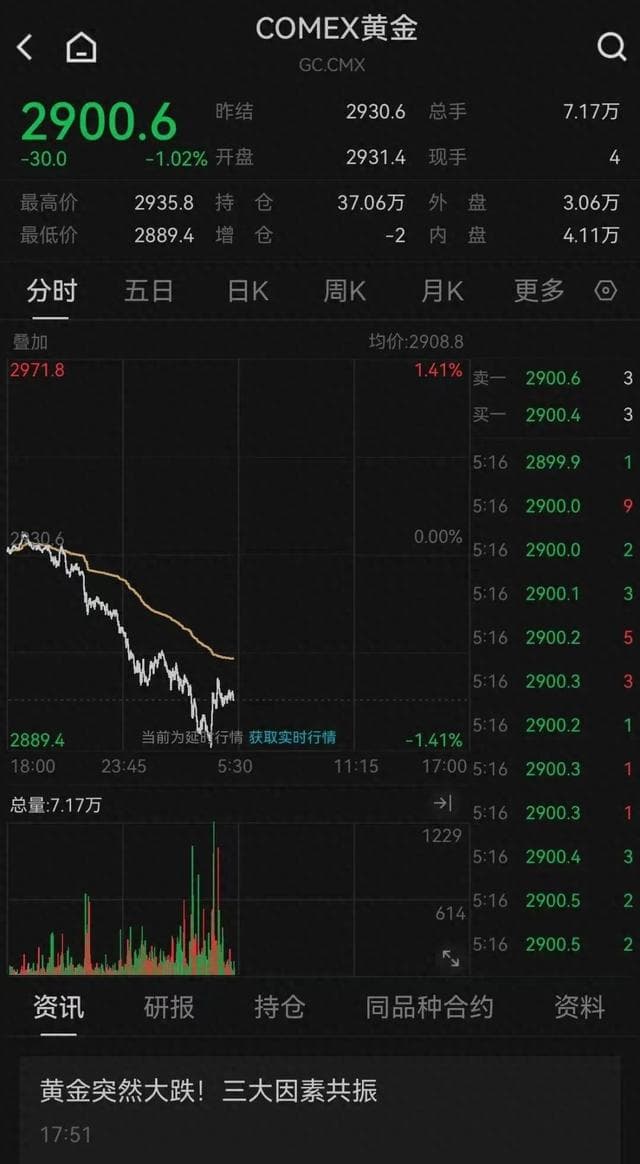 金价大跳水!黄金牛市能否延续？