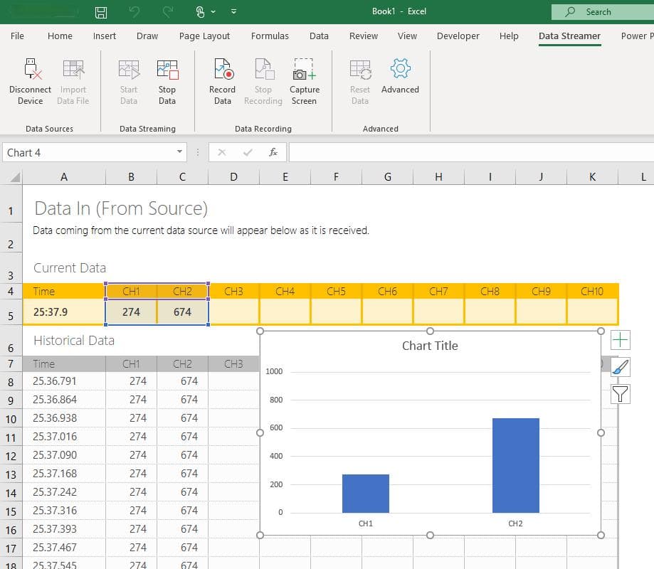 教程：在 Excel 中可视化流式处理数据