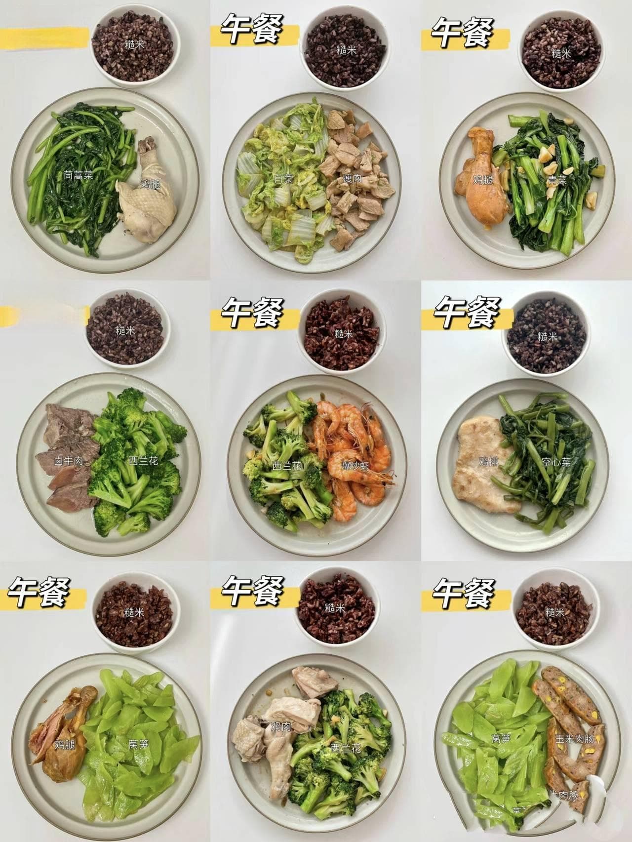 减脂餐万能搭配，这么吃很难不瘦下来