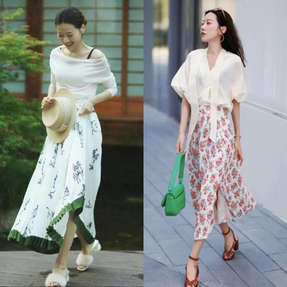 40+女人穿碎花裙，如何既能展现年轻浪漫，又能散发活力与自信