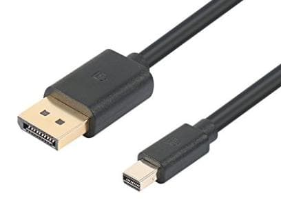 显示器线缆类型说明：VGA、HDMI、DisplayPort 等