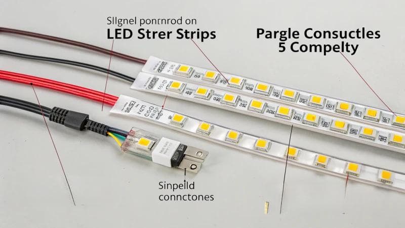 如何将多个 LED 灯带连接至单个电源？
