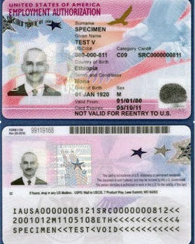 在美国结婚后多久获得工卡？