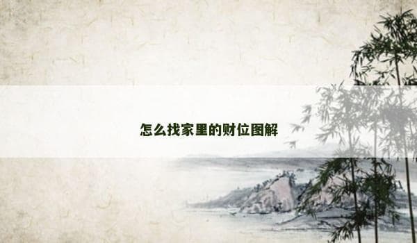 怎么找家里的财位图解