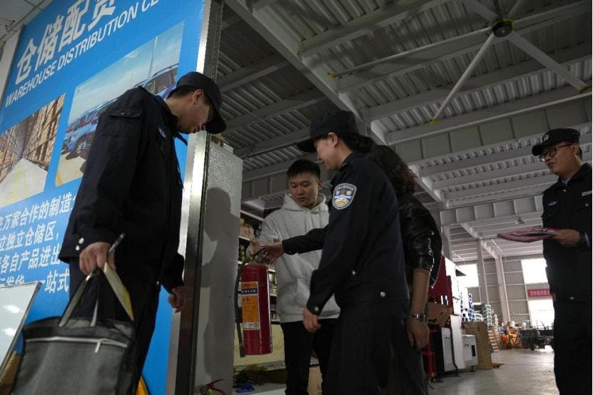 丰县常店派出所警务前移 打造护企“平安前哨”