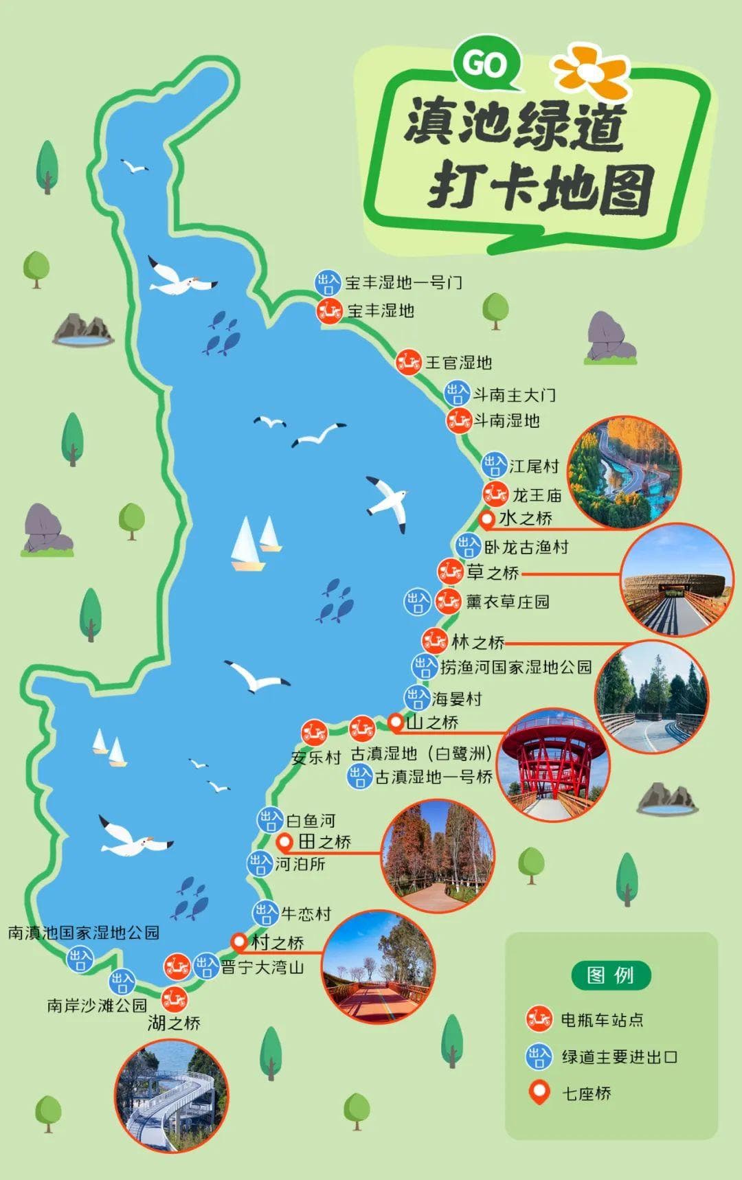 详细攻略！春节玩转71公里滇池绿道外海段，看这条就够了