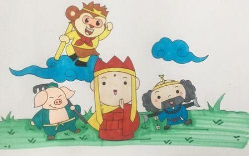 《西游记》师徒四人简笔画教程：你最爱谁？