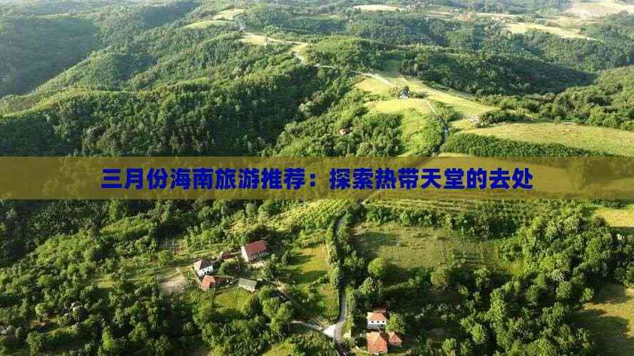 三月份海南旅游推荐：探索热带天堂的去处