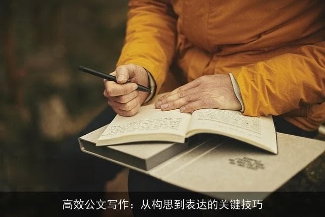 高效公文写作：从构思到表达的关键技巧