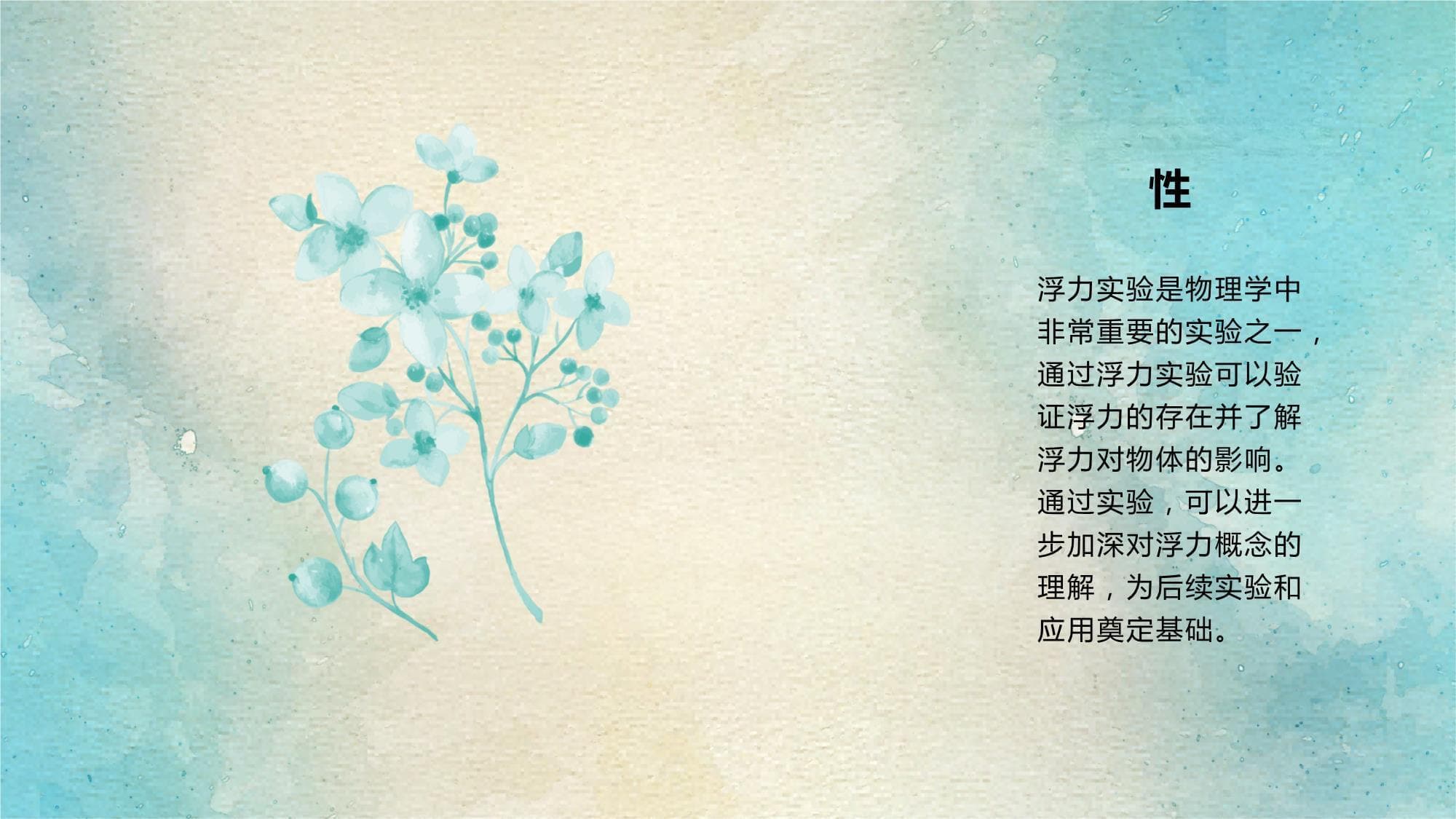 浮力实验的设计与分析