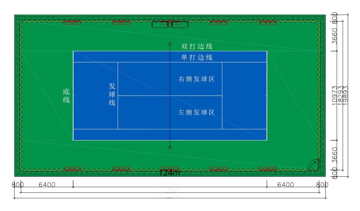 网球场地标准尺寸与建造规范,网球场地面用什么材料好