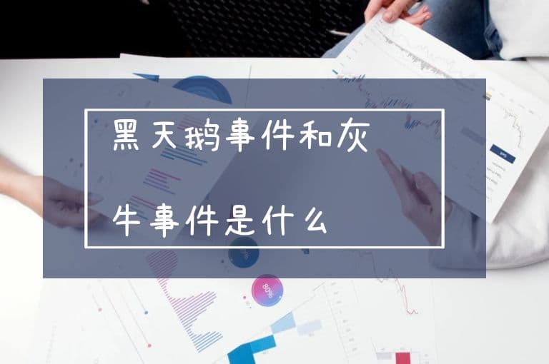 黑天鹅事件和灰犀牛事件是什么