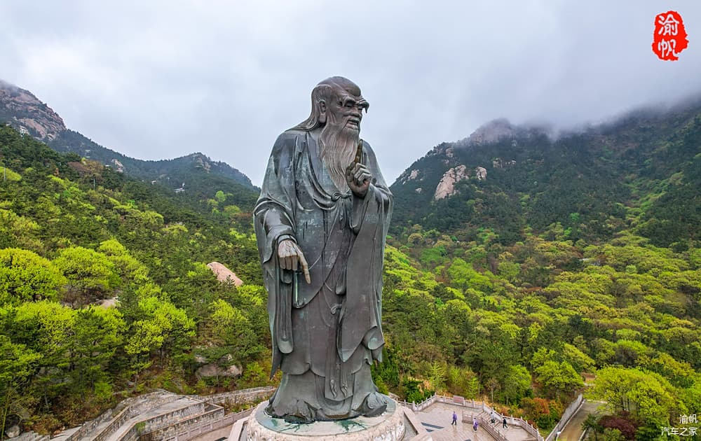 游山东最大的道观，观世界最大老子铜像，看《崂山道士》穿过的墙