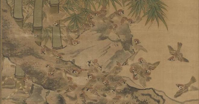 探秘边景昭《百鸟三友图》：粗犷画风里藏着的直抒胸臆