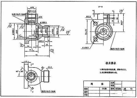 CAD机械制图教程：球阀典型机构制图
