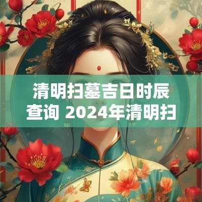 清明扫墓吉日时辰查询 2024年清明扫墓最佳日子是哪一天