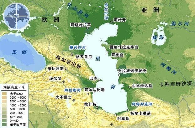 世界面积最大的十个湖泊
