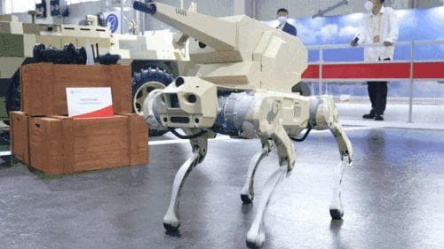 中国陆军无人战车和机器狗巷战大显神威