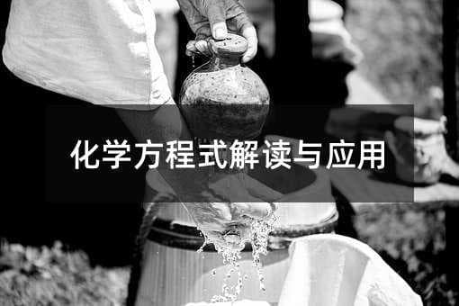 化学方程式解读与应用