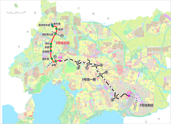 无锡地铁3号线二期北延段新进展：交通衔接一体化规划研究启动