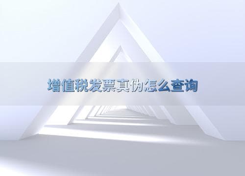 增值税发票真伪怎么查询