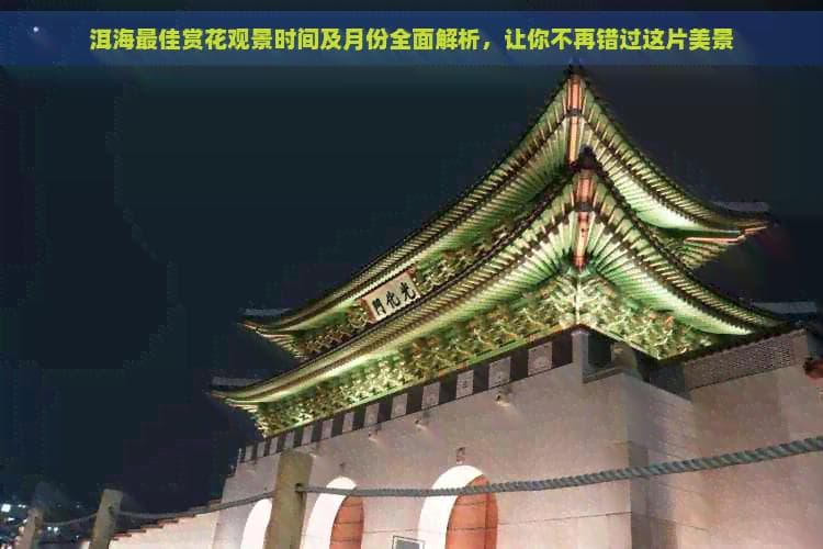 洱海更佳赏花观景时间及月份全面解析，让你不再错过这片美景