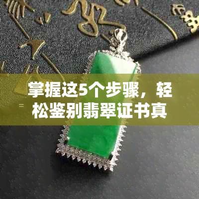 掌握这5个步骤，轻松鉴别翡翠证书真伪！