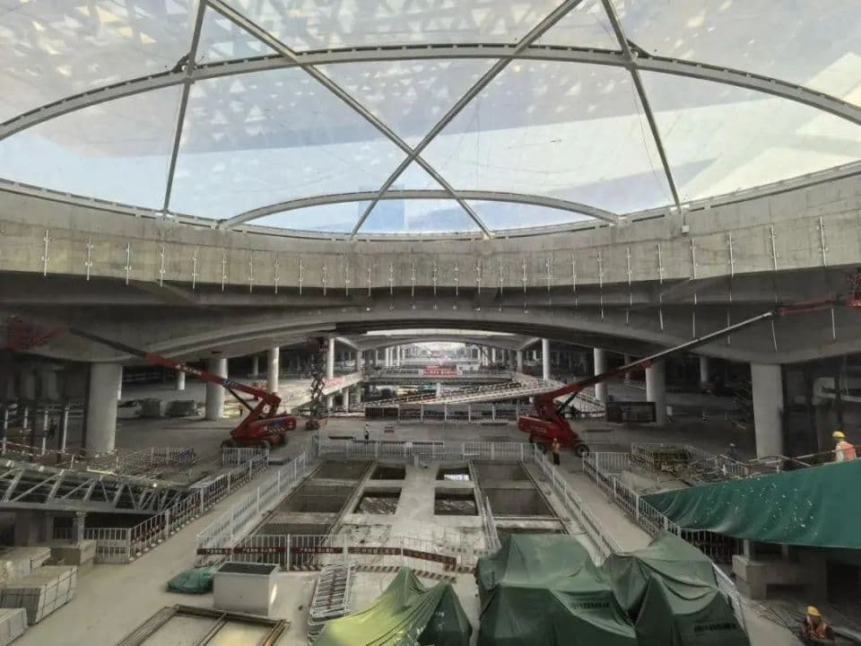 首片京帆亮相！北京城市副中心站明年具备通车条件