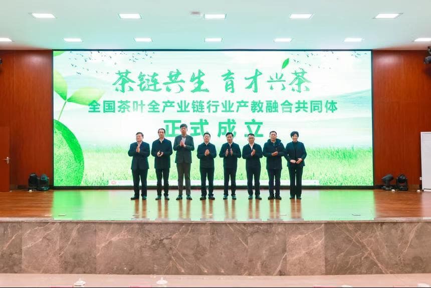 一片茶叶串联教育、科研与产业，全国茶叶全产业链行业产教融合共同体在湘成立