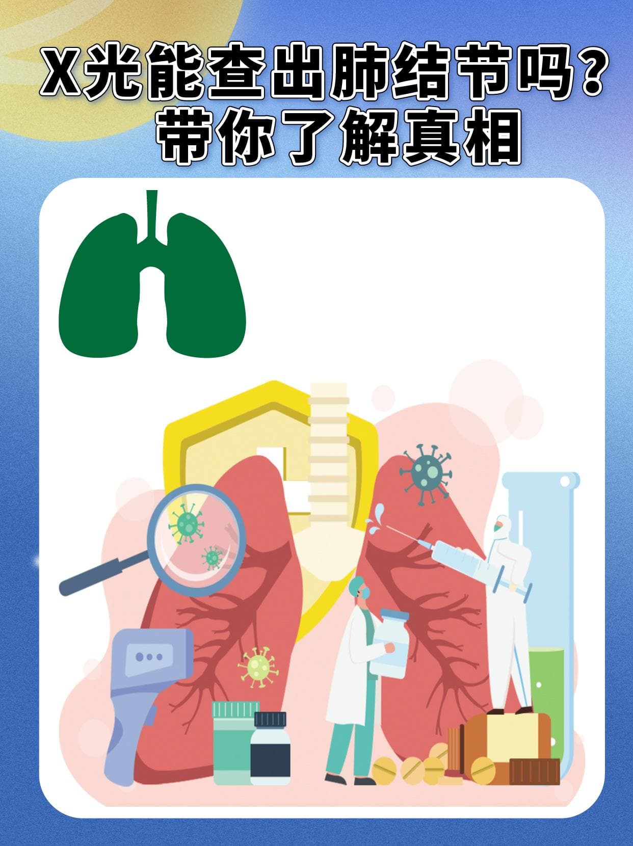 X光能查出肺结节吗？一文带你了解真相