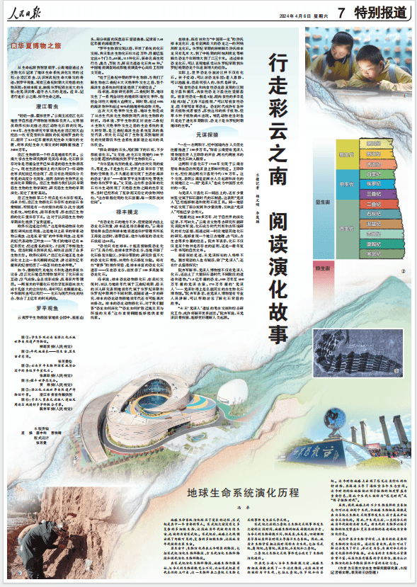 从三叶虫到元谋人，《人民日报》整版关注云南化石地