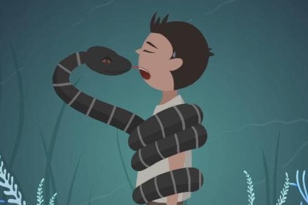 梦见被蛇缠身：解读潜意识中的恐惧与束缚
