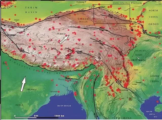 中国地震最多的十大省份：甘肃排第七，新疆排第一