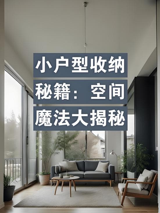 小户型收纳秘籍：最大化空间利用技巧