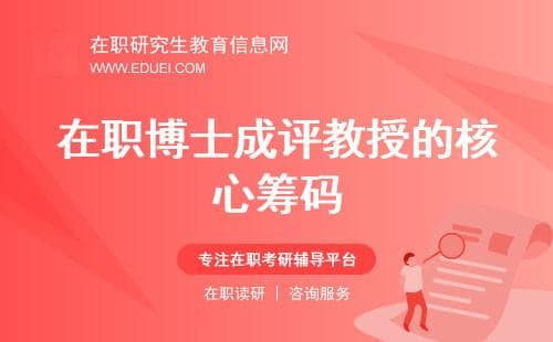 高校教师“躺平”指南：在职博士成评教授的核心筹码？