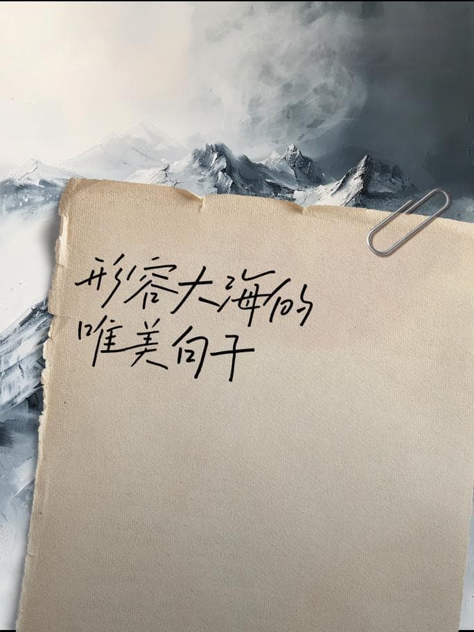 大海有哪些词形容？大海：波涛汹涌的万千诗意，形容词大盘点！