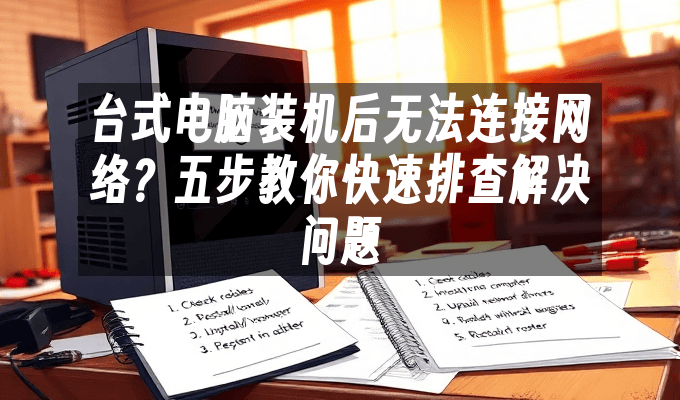 台式电脑装机后无法连接网络？五步教你快速排查解决问题